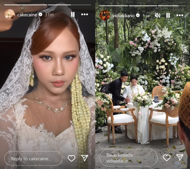 Pernikahan Nadin Amizah dan Faishal Tanjung. (Instagram)